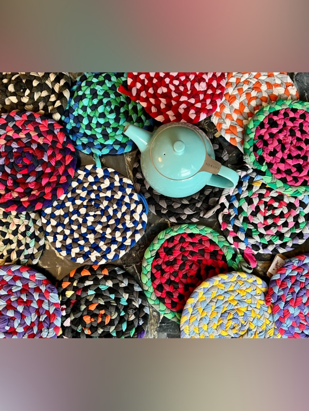 Braided Trivet Potholder Set of 2 - Picture 7 of 14